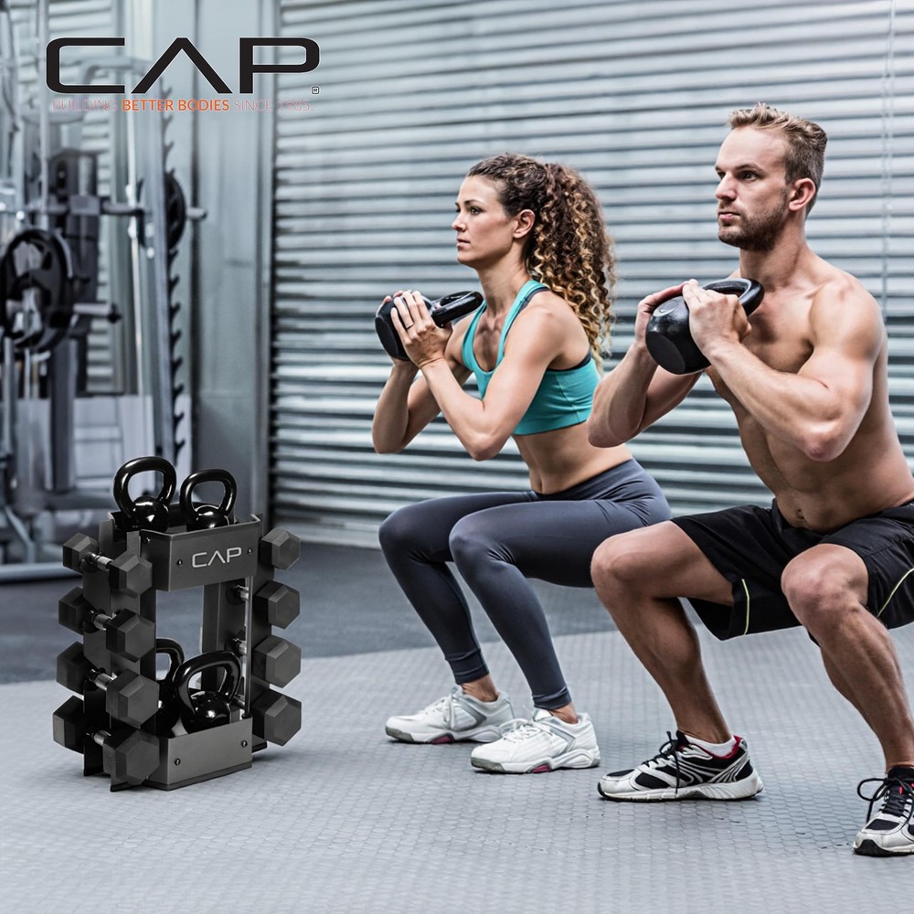 Cap Barbell Dumbbell and Kettlebell Storage Rack