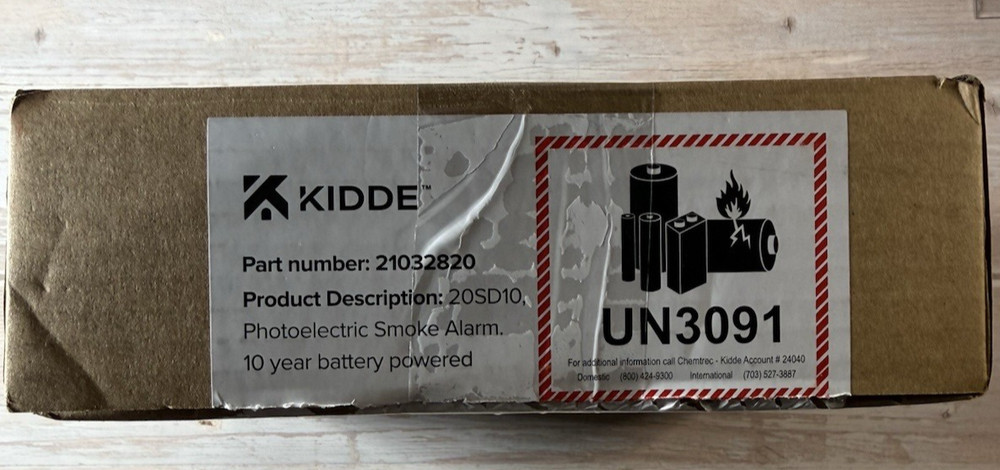 Kidde Smoke Detector Battery Powered LED Warning Light 20SD10