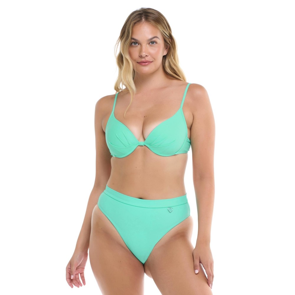 Smoothies Marlee High Waist Solid Bikini Bottom Swimsuit