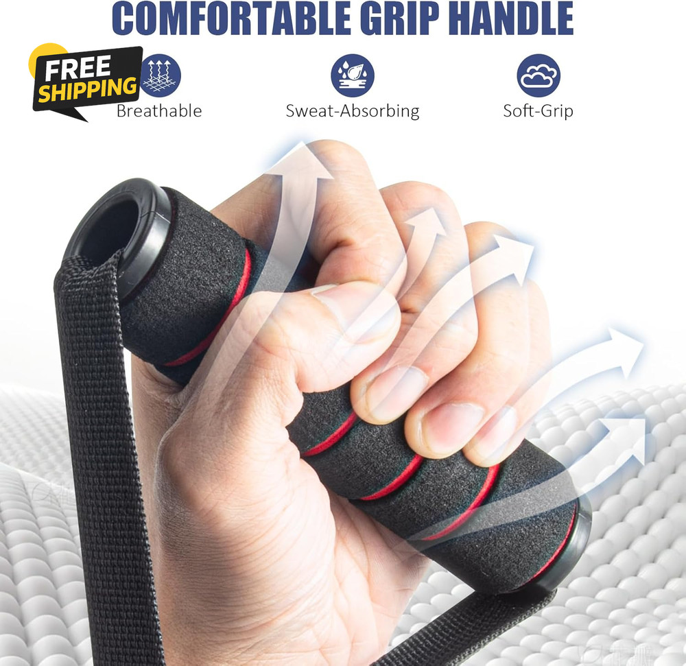 2 Pack Upgraded Exercise Handles, Gym Equipment for Cable Machine Attachments
