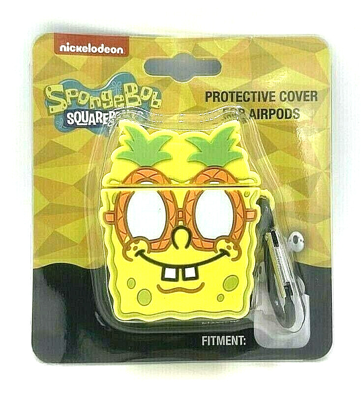 Square Sponge Pineapple AirPod Protective Cover Case Pine Apple Bob