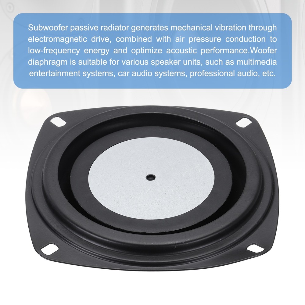 2Pcs Passive Radiator 4 Inch Woofer Vibrating