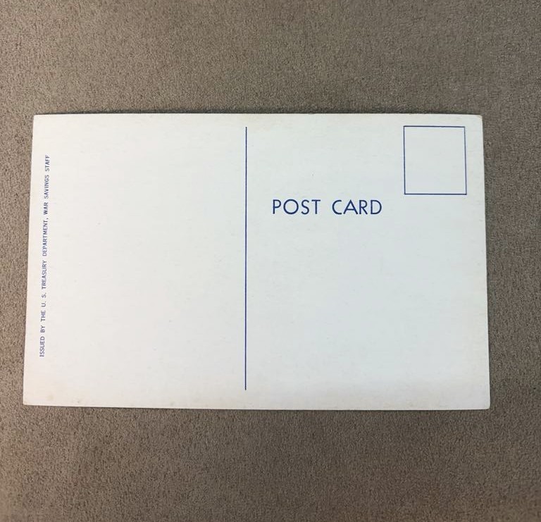 WWII War Bond Postcard ~ "So We'll Meet Again"