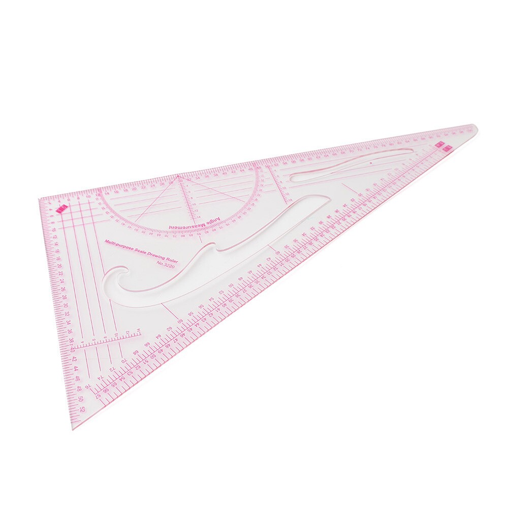 3220 Clothing Triangular Scale Drawing Plate Ruler Tailor Sewing Patchwork Tools