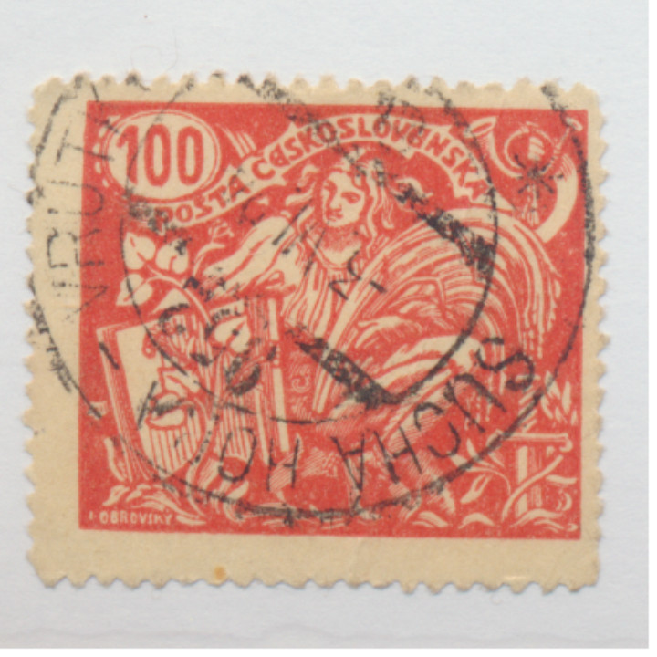 Czechoslovakia Stamp Scott #92, Used
