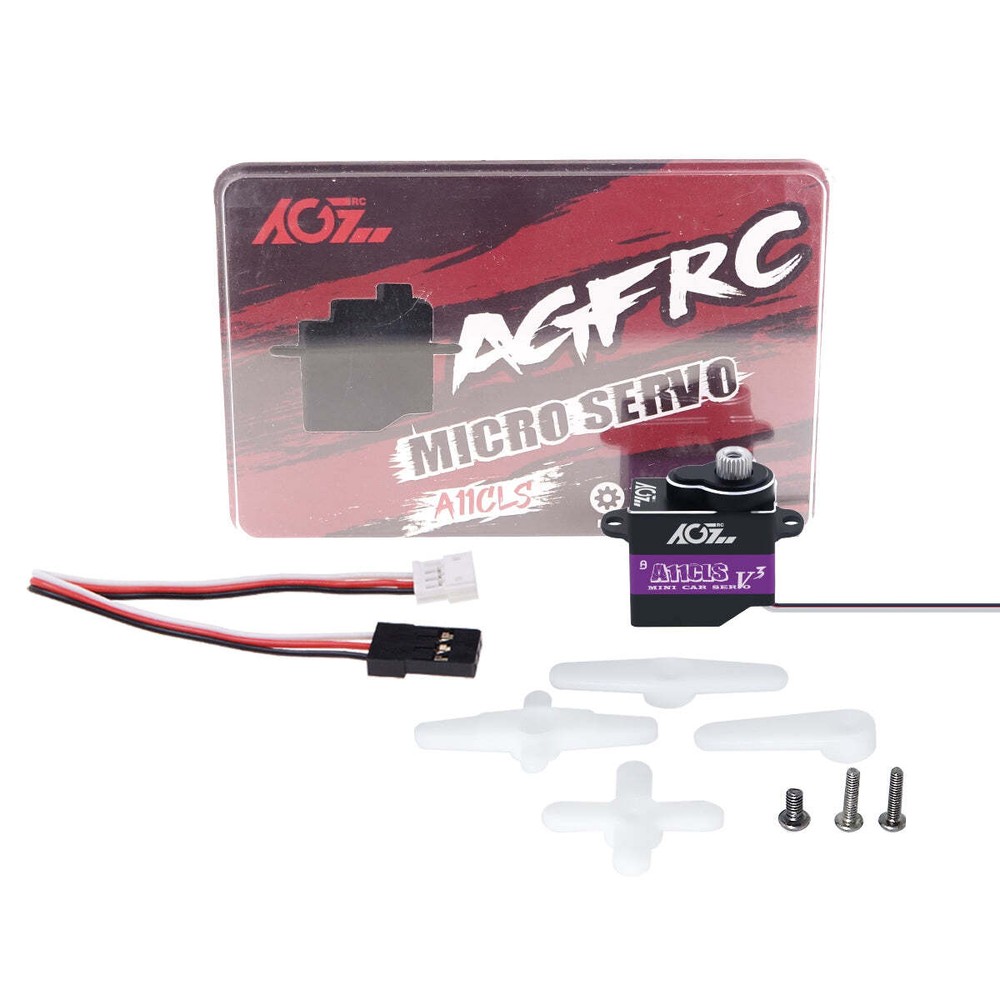 AGFRC 1.4KG Micro Programmable Coreless Digital RC Servo for Mini Z Car