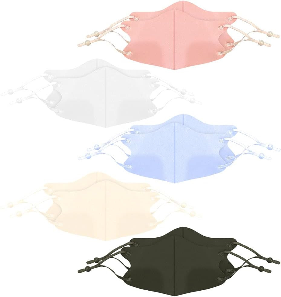 10PCS Colorful Adjustable Face Mask Covers with Elastic Ear Loop Cover Full Face