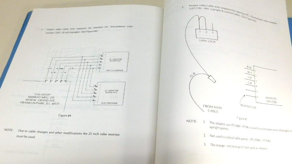 Vintage Bally Midway Service Bulletin 1982 - Schematic - General Instructions