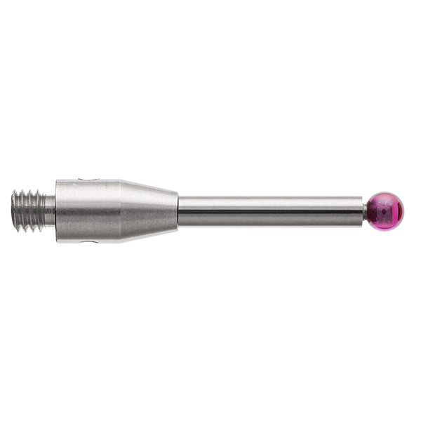 A-5003-0054 CMM Touch Probe M3 Thread Probe Stylus 2.5mm Ruby Tips 21mm Long