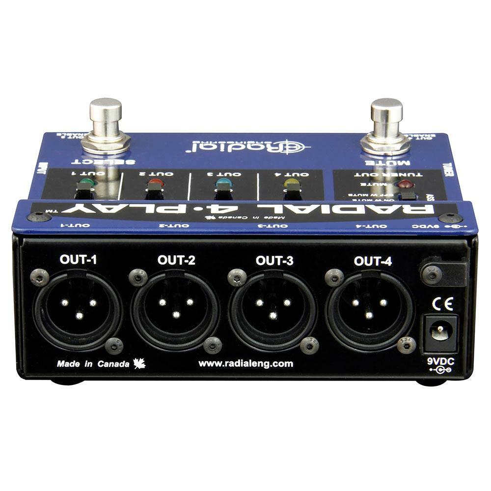 Radial 4-Play Active DI Box with Four Selectable Outputs