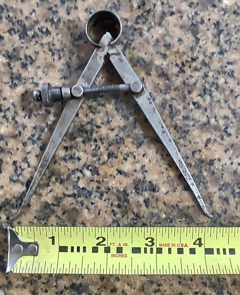 🗽 VINTAGE 4" ID CALIPER WITH QUICK NUT