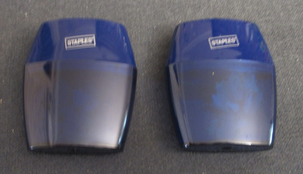 2 Staples Manual Double Hole Pencil Sharpeners
