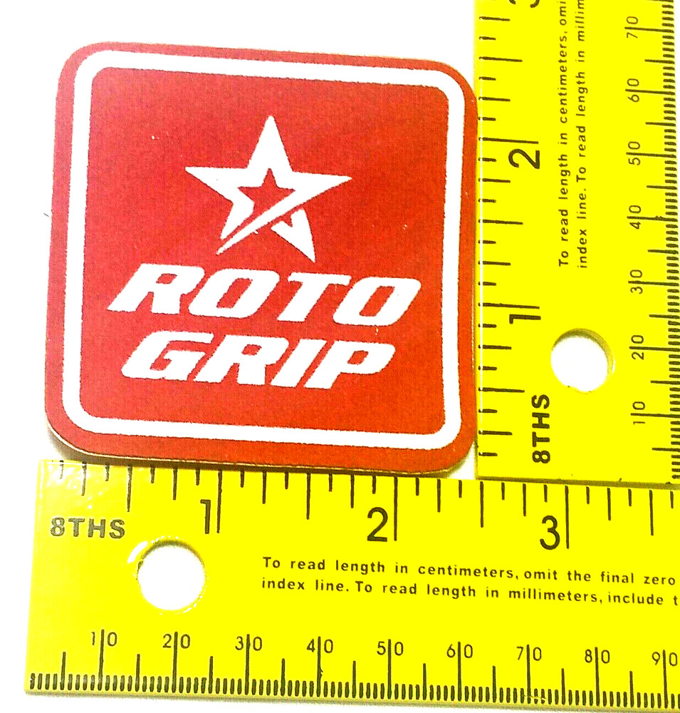 New Roto Grip Shirt Patch (White Letters with Red Background)