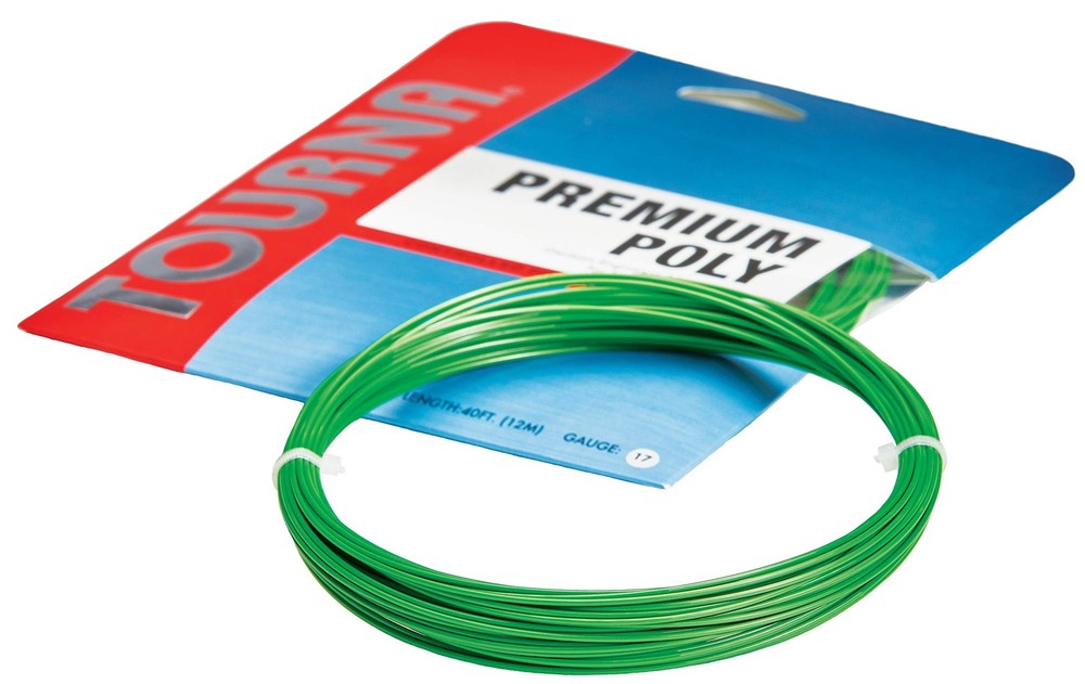 Premium Poly Durable Tennis String, Green PSG16