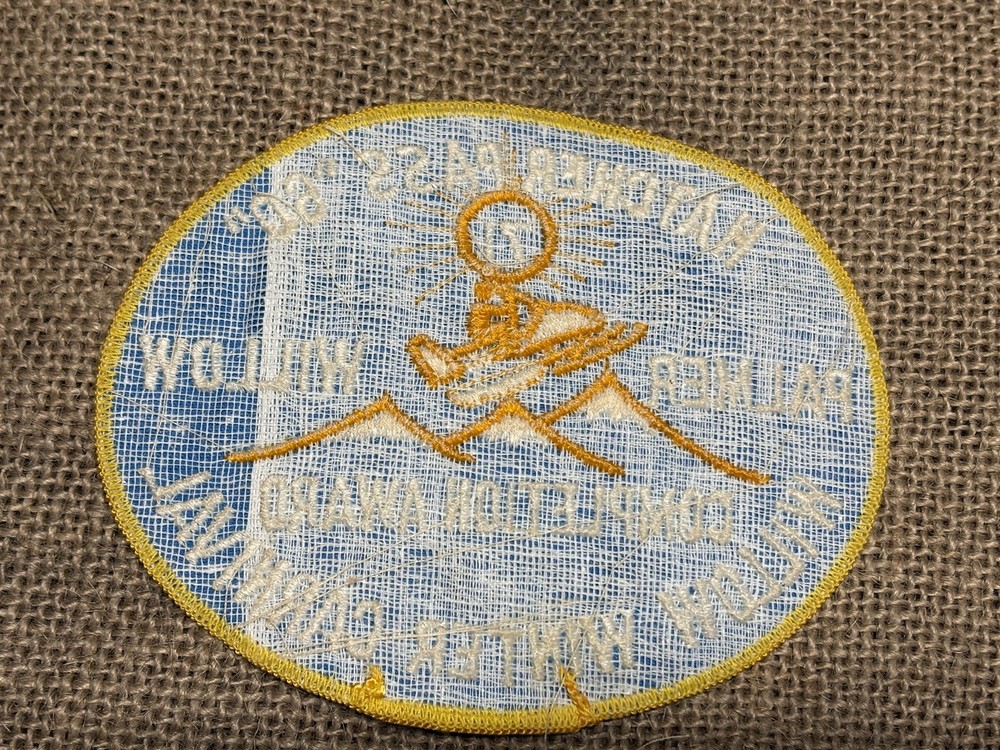 1971 snowmobile patch Hatcher Pass "60", Palmer, Willow, Alaska, snowmobiling