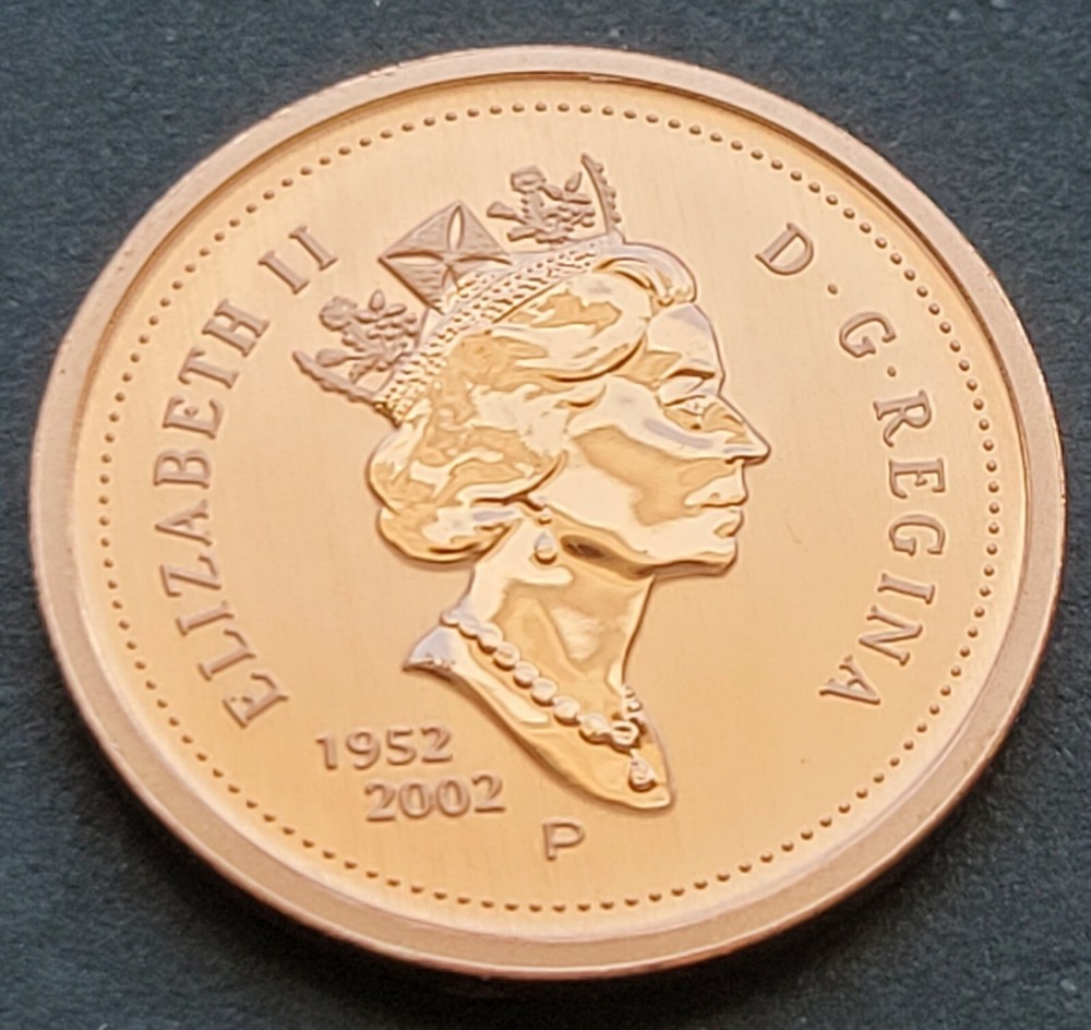 ***  CANADA  ONE  CENT  2002 P  ***  SPECIMEN  ***  MAGNETIC  ***
