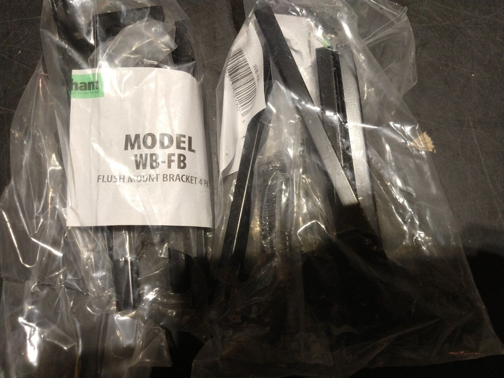 Grisham WB-FB/WINDOW BAR flush mount bracket（8-Pack ) black