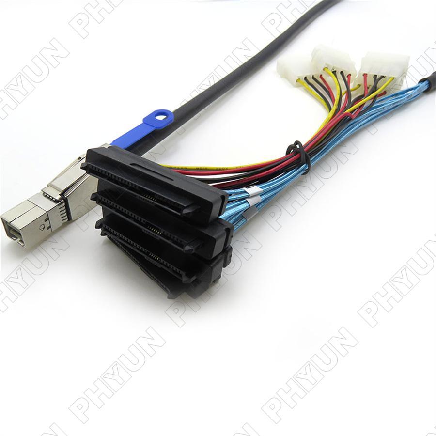 Hard Disk Cable 12Gbps Mini SAS SFF-8644 To SFF-8482 Server Computer Accessories