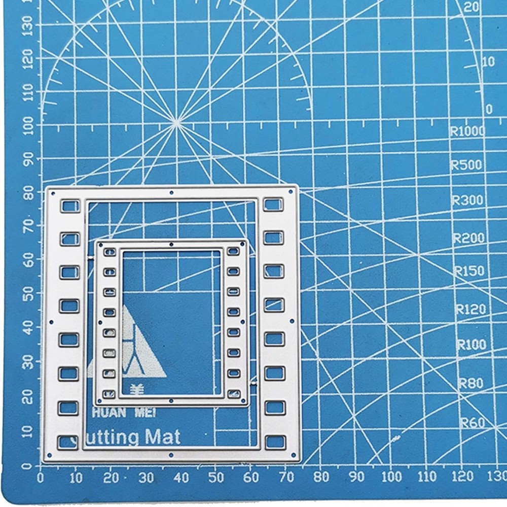 Rectangular Frame Metal Cutting Die Punch Stencils Embossing Template for Car...