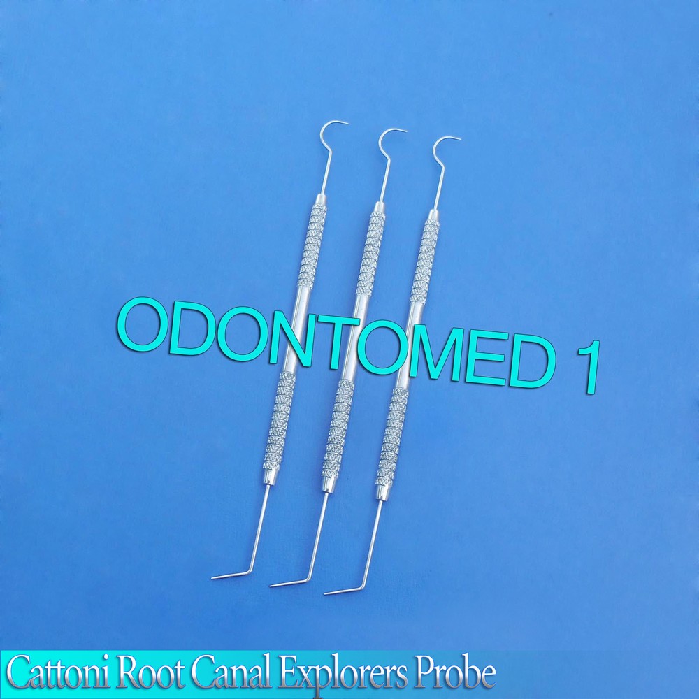 3 Cattoni Root Canal Explorers Probe Dental Instruments