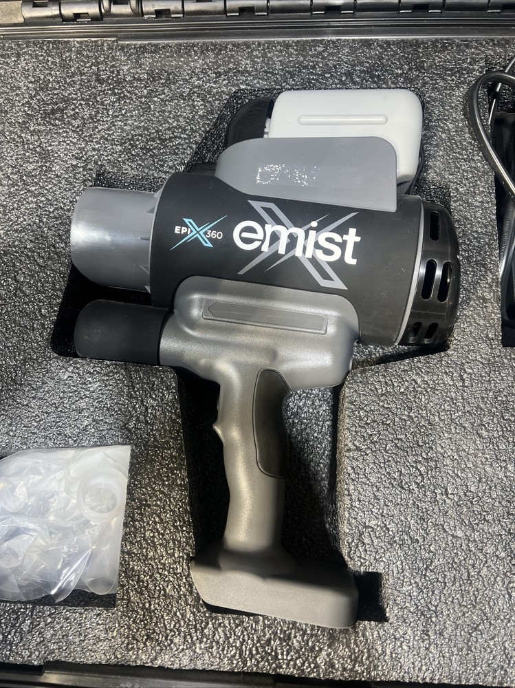 Emist EPIX360™ Cordless Electrostatic Disinfectant Sprayer. Used Surplus