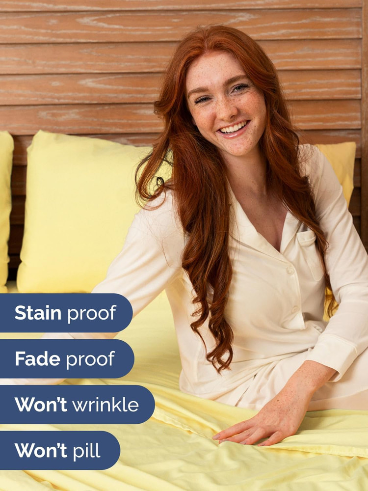 Extra Deep Pocket Full Sheets - 4 Piece Breathable & Cooling Bed Sheets - Hotel