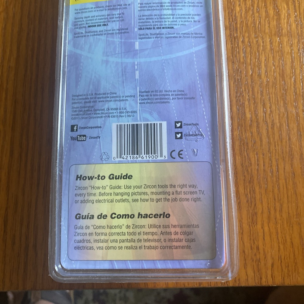 Zircon Stud Sensor Pro SL Stud Finder Edge Finding