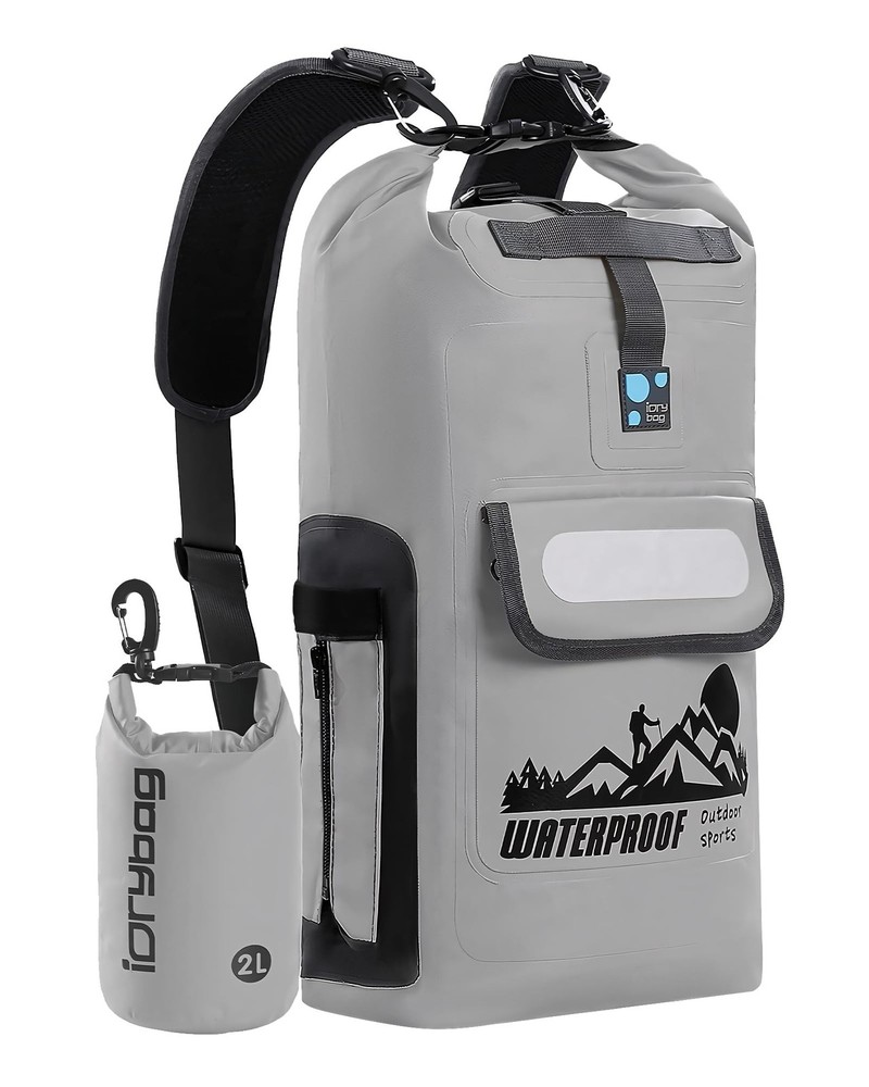 IDRYBAG Dry Bag Backpack 40L Grey