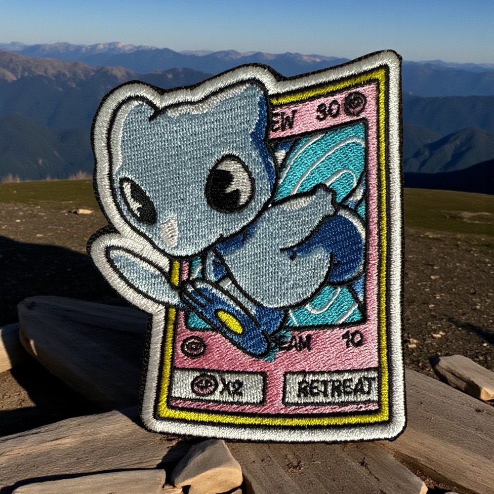 Pokemon Shining Mew Embroidery Patch Multi Sizes 4-6"