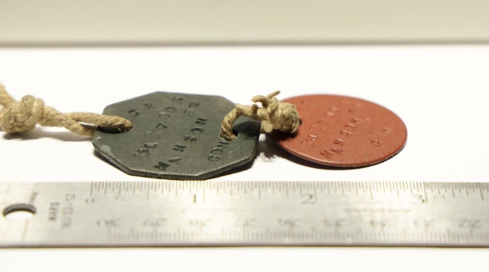 WWI Canada Dog Tags on Original String