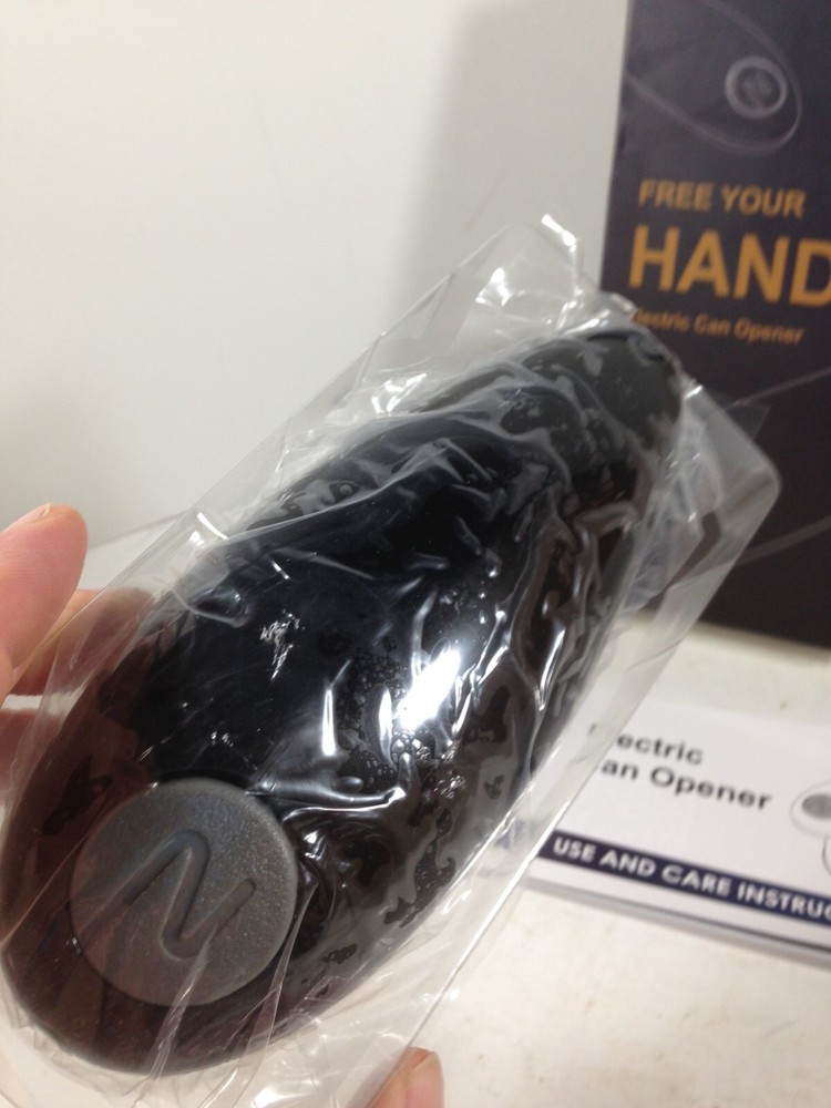 Electric Automatic Can Opener Hands Free Black KitchenwareUS NIB