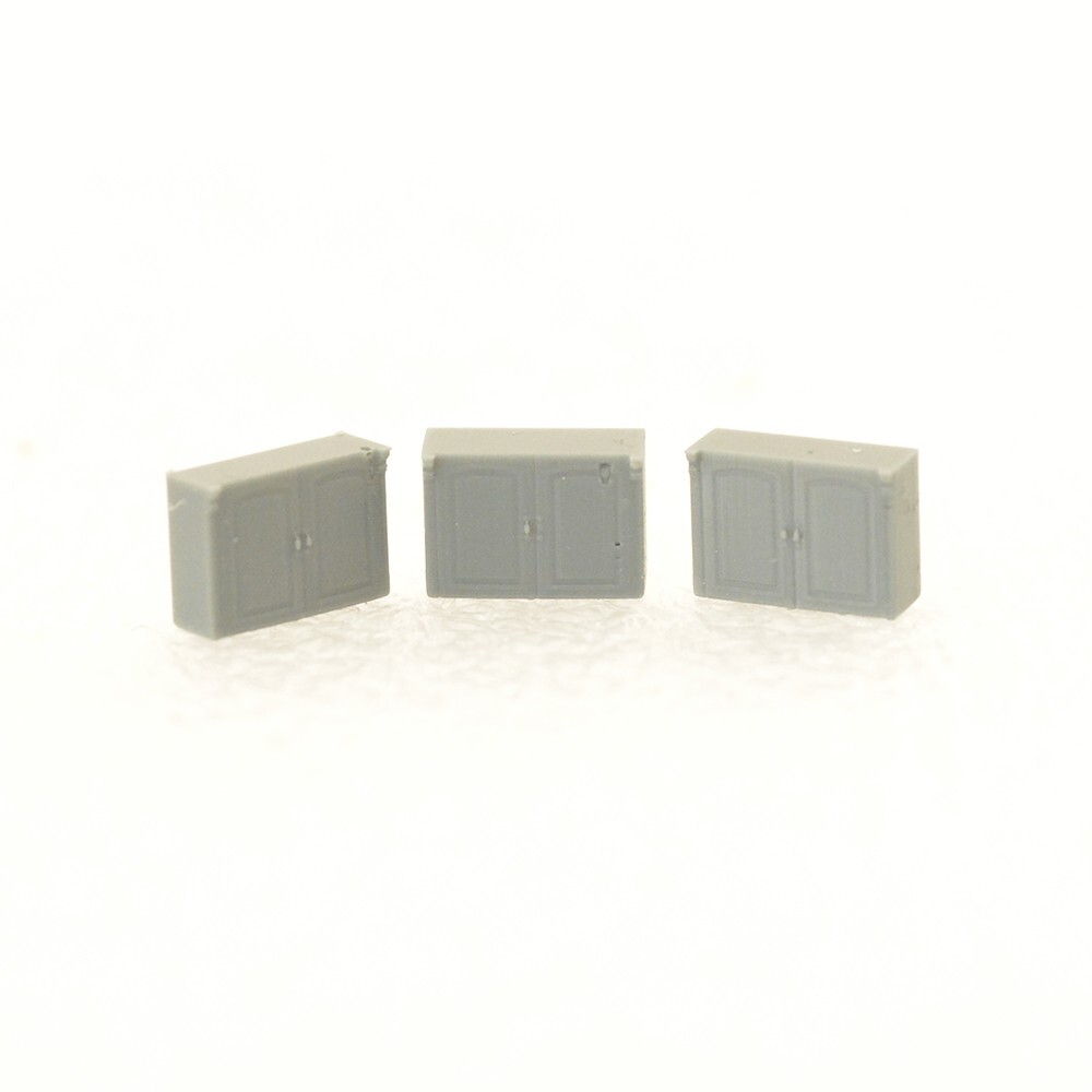 LaoYao 1:72 Wall Mounted Storage Cabinet 3pcs