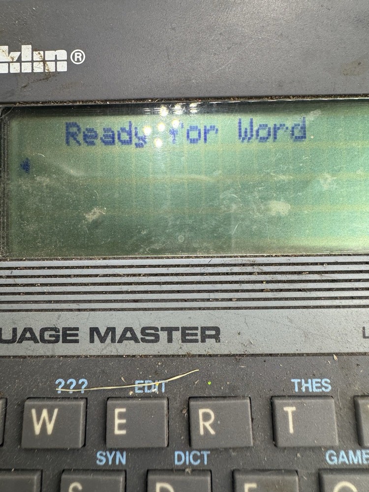 Dictionary Thesaurus Spellblaster Franklin Language Master LM-2000B II Tested