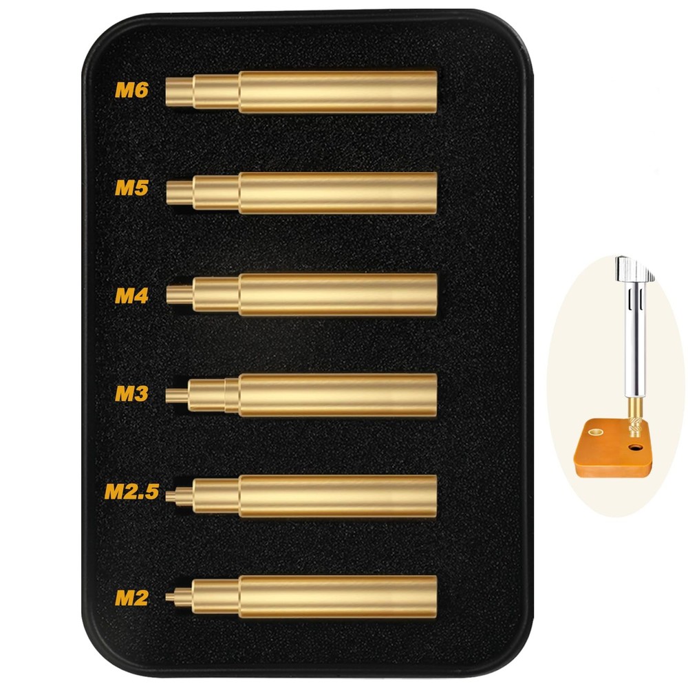Heat Set Insert Tool,Tips for Threaded inserts M2 M2.5 M3 M4 M5 M6, Soldering...