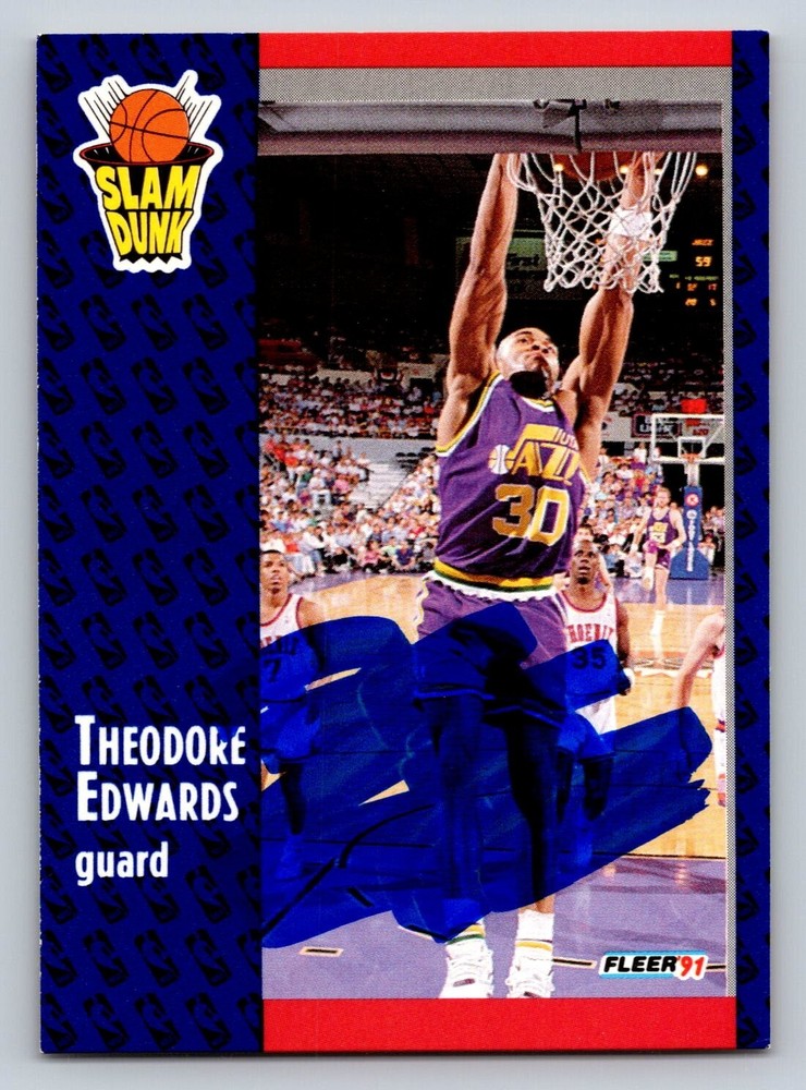 Theodore Edwards Hand Signed Trading Card