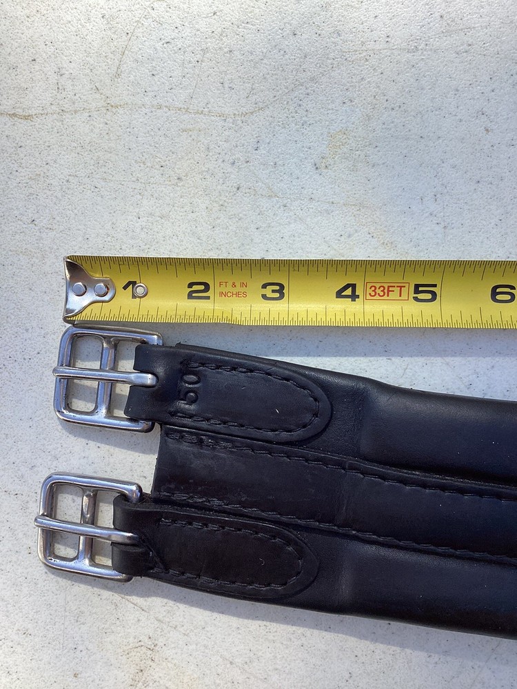 Black Leather Hunter Jumper Girth 50"