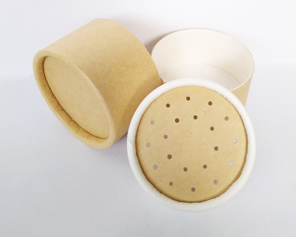 Bamboo Sifter Makeup Power Jar 20 gram Eco- Friendly Compostable Container