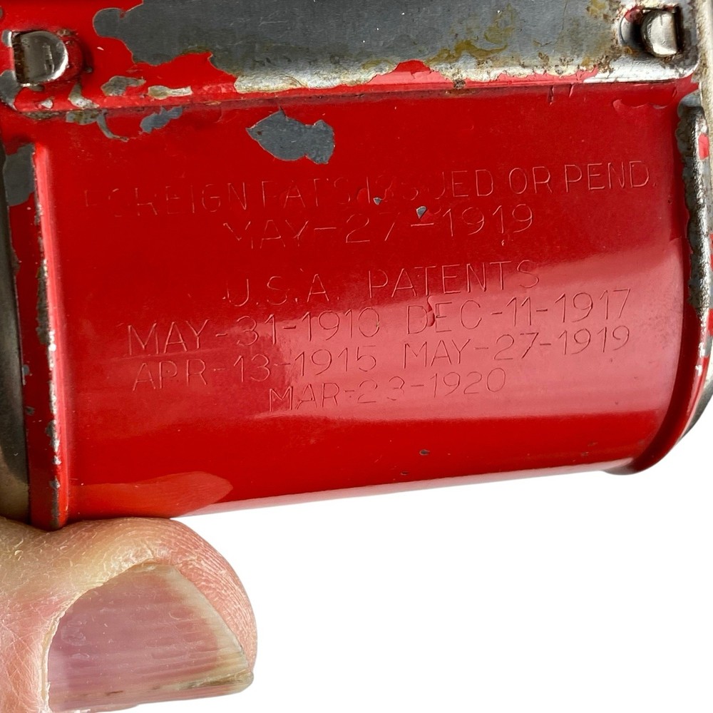 Antique Twinplex Razor Blade Stropper Sharpener Red Flash Model With Box USA