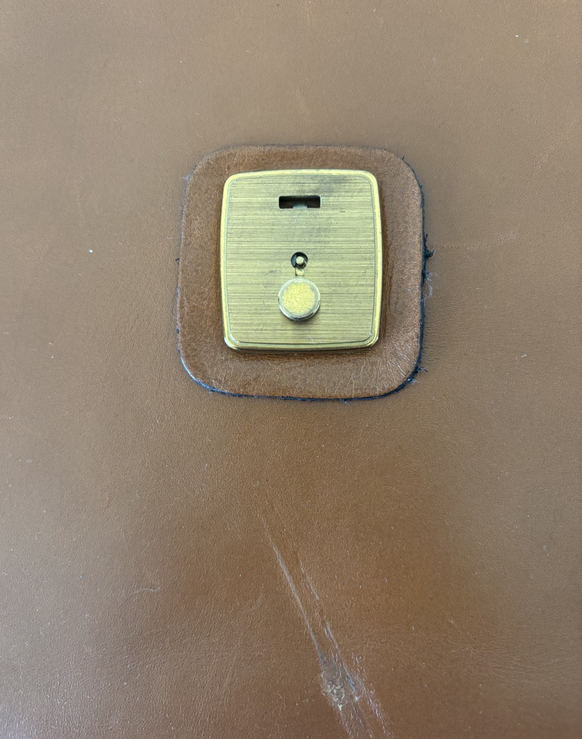 Leather Executive Briefcase w/ Padfolios + Metal Calculator Sleeve Vintage ABC