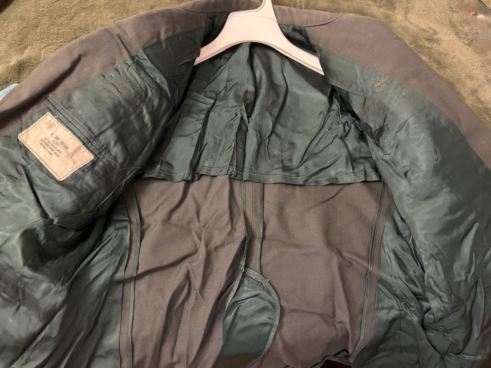 Vintage US Army Uniform Set Staff Sergeant E-6 Class A Jacket & Pants 1980s