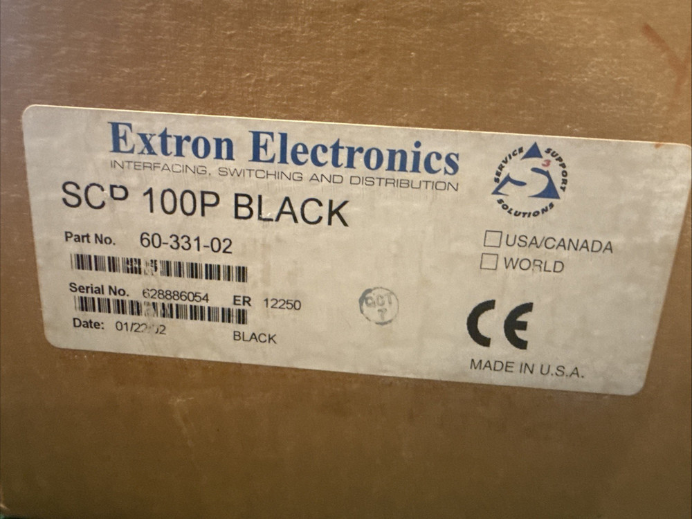 Extron SCP 100P, Black- NEW IN BOX