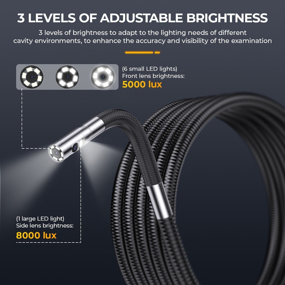 ANCEL AN302 HD Lens Articulating Borescope Endoscope Camera Inspection Camera