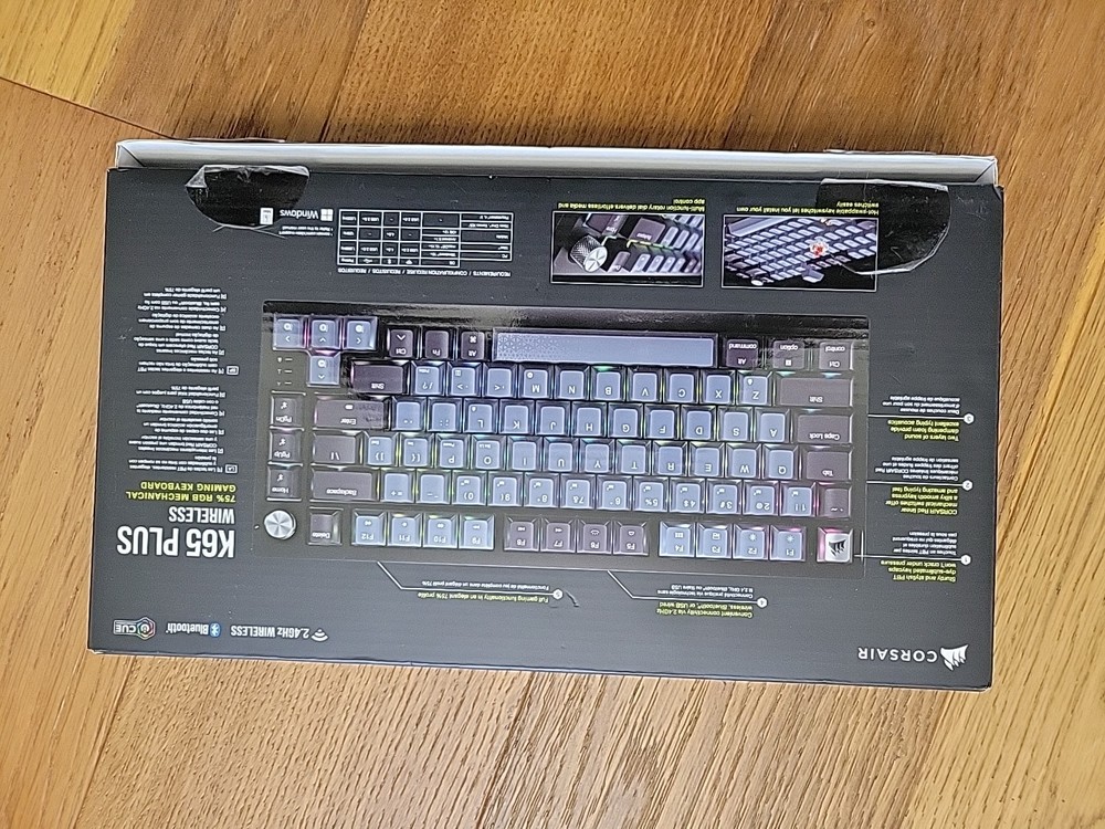 CORSAIR K65 PLUS WIRELESS KEYBOARD - Black