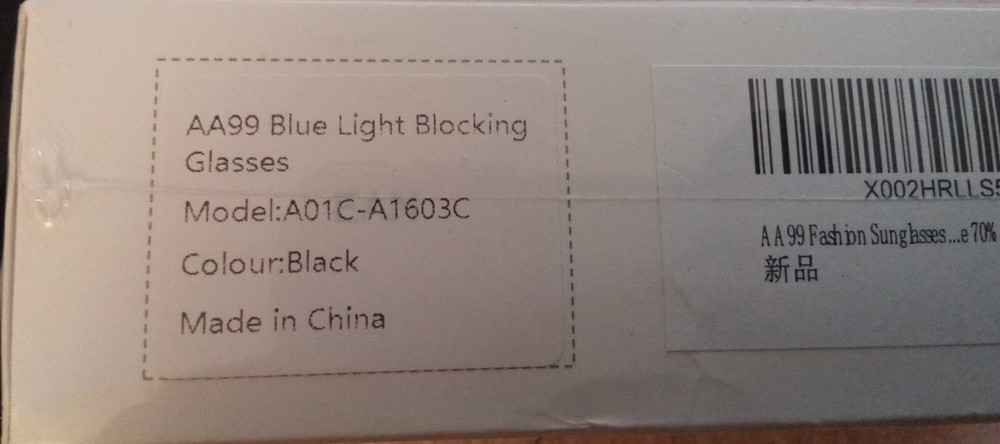 AA99 Blue Light Blocking Computer Glasses for Unisex 70% Blocking FACTORY SEALED