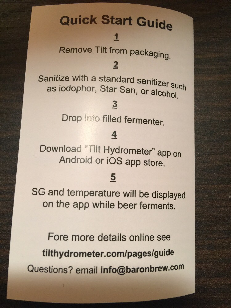 Version 3 TILT™ Bluetooth HYDROMETER AND THERMOMETER - Beer Fermenting made easy