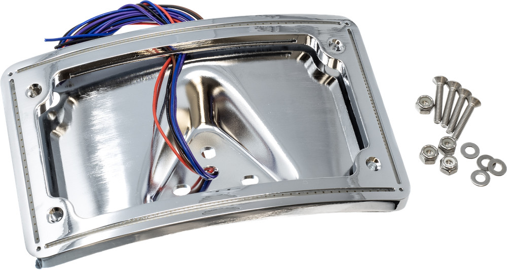 LETRIC LIGHTING CO Perfect Plate Light Curve Chr Universal Fit LLC-CPPL-C
