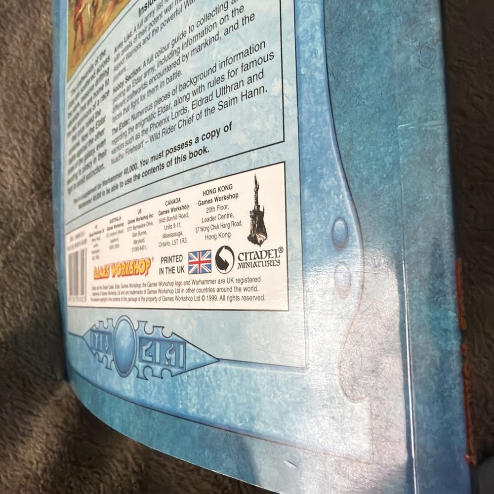 Warhammer 40K - “Codex Eldar” 3rd edition 1999. Acceptable condition. #2