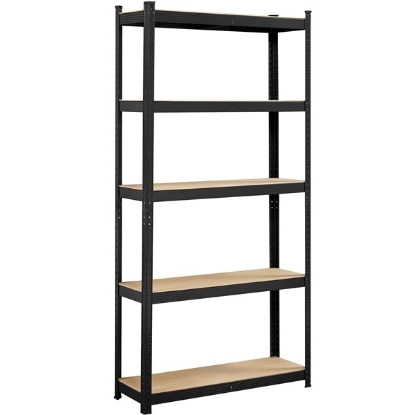 5-Tier Heavy Duty Metal Shelving Unit Garage Shelves Utility Rack Adjustable