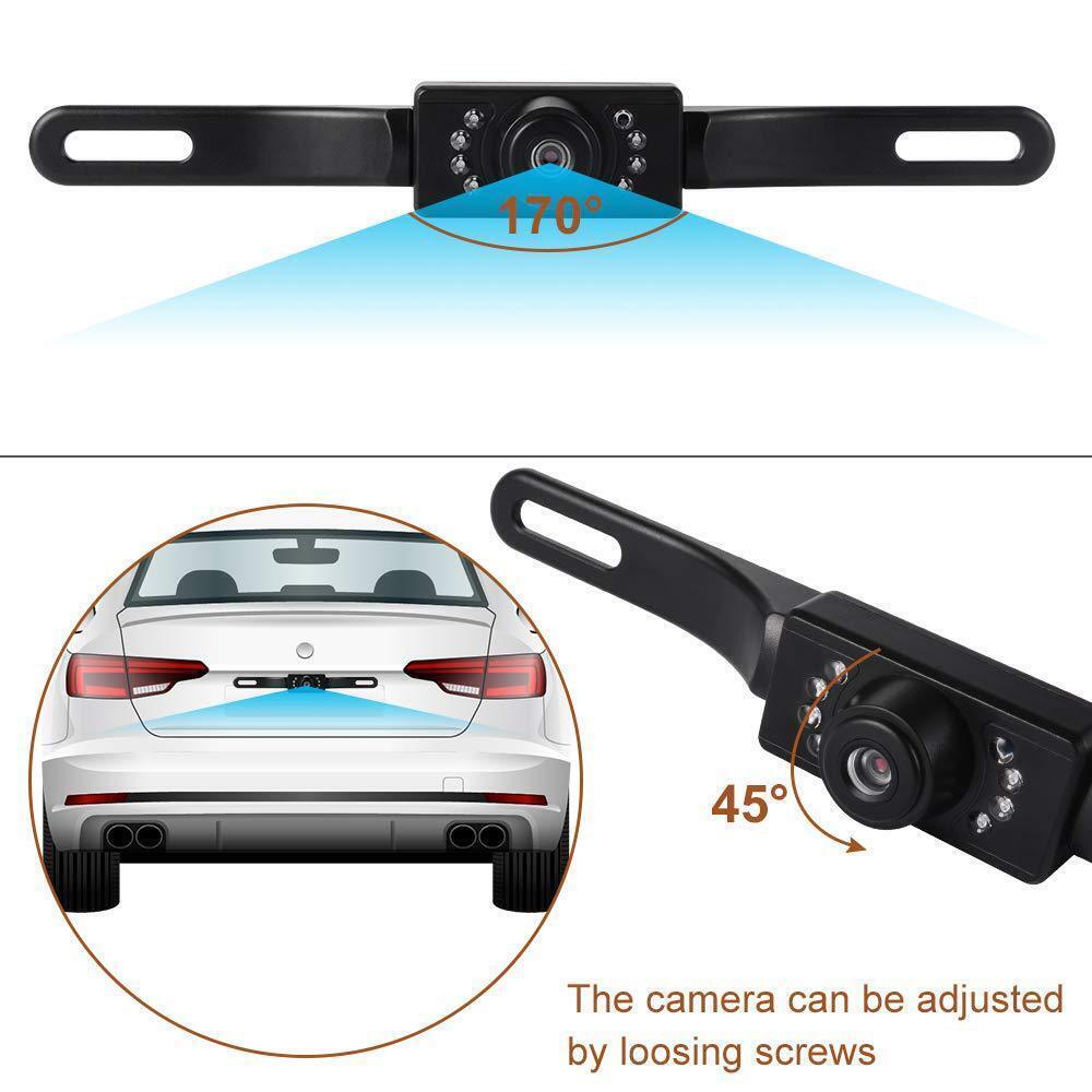 CMOS Car Rear View Backup Parking Reverse Camera Back HD Vision Waterproof 7 LED