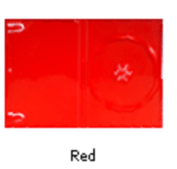50 NEW 14MM STANDARD DVD CASES, SOLID RED, RARE - BL72